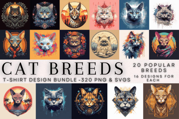 Cat Breeds T-Shirt Design Bundle Review