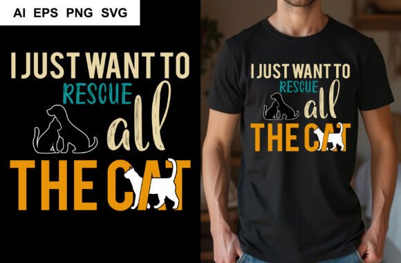 Cat Rescue All the Cat T-shirt Design Review