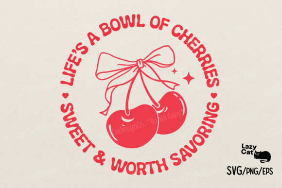 Cherry Quote SVG PNG Review for Embroidery Projects