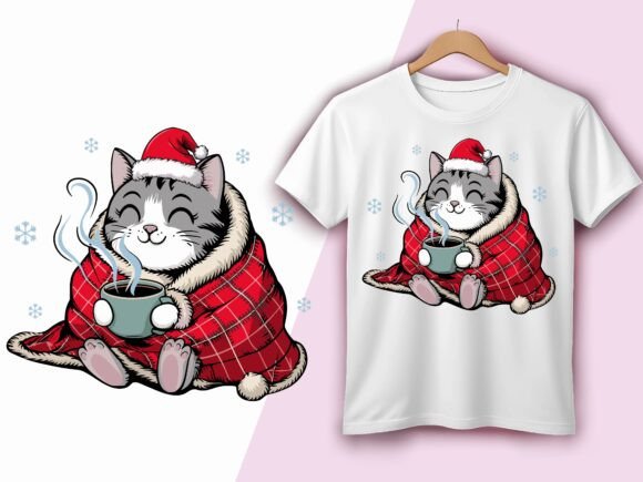 Christmas Coffee Cat Cozy Embroidery Review