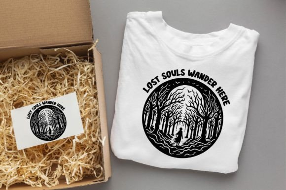 Lost Souls Wander Here Halloween T-shirt