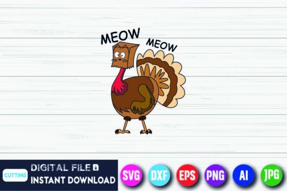 Meow Funny Turkey Cat Face Embroidery Design Review