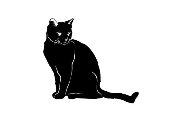 Simple Silhouette Animal Cat Isolated Review