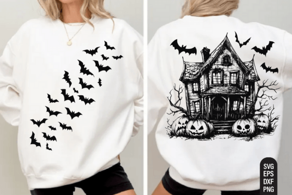Vintage Halloween Haunted House Svg Png Review